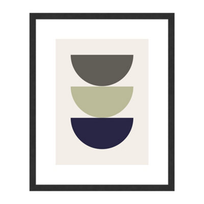 Accent By Nielsen Velino Black Picture Frame 40X50Cm - With Glass Front And Abstract Poster Print - image 1