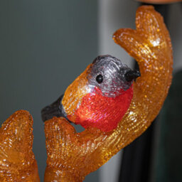Samuel Alexander 40Cm Light Up Acrylic Sitting Christmas Deer With Animals And 80 Warm White Leds - thumbnail 5