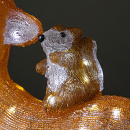 Samuel Alexander 40Cm Light Up Acrylic Sitting Christmas Deer With Animals And 80 Warm White Leds - thumbnail 6