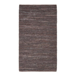 Homescapes Denver Leather Woven Rug Brown, 150 X 240 Cm - thumbnail 2