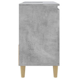Berkfield Bathroom Cabinet Concrete Grey 65X33X60 Cm Engineered Wood - thumbnail 8