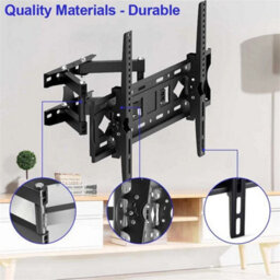 Tv Wall Bracket Mount Tilt Swivel Double Arms For 32 40 43 50 55 65 75 Inch - thumbnail 5