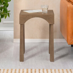 MH London Casa Side Table Solid Wood Veneer Bedside Table For Living Room And Bedroom - thumbnail 3