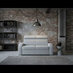 Oslo M 2 Living Room Sofa Adjustable Headrests Mdf Chipboard Frame Polyurethane Foam 170X100X85 100Cm Light Grey - thumbnail 2