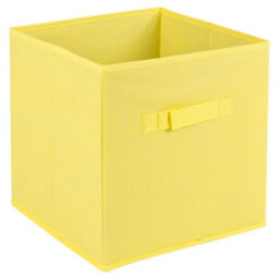 Urbn-Living Urbnliving Height 128Cm Wooden Grey 7 Cube Bookcase With Yellow Drawers Tall Shelving Display Storage Unit Cabinet - thumbnail 2