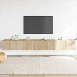 Berkfield Classic 3 Piece Tv Cabinet Set Sonoma Oak Engineered Wood - thumbnail 2