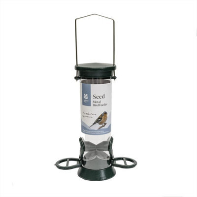 C J Wildlife National Trust 2 Port Metal Seed Feeder