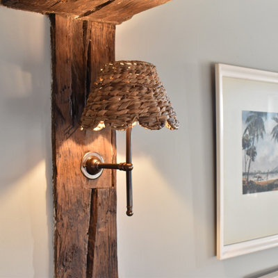 THE WALL LIGHTING COMPANY LIMITED Natural Seagrass Shade Wall Light - image 1