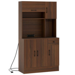 Freestanding Buffet Cupboard Kitchen Storage Cabinet - thumbnail 1