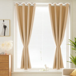 Lifeideas Outdoor Off-White Pavilion Terrace  Waterproof Curtain Garden Blackout Insulation Sunshade Eyelet Privacy Curtain 274Cm L - thumbnail 3