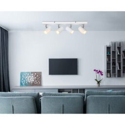 Luminosa Lighting Luminosa James Ceiling Spotlight Bar White Matt 4X Gu10 - thumbnail 6