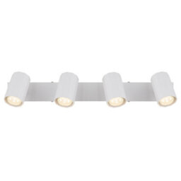 Luminosa Lighting Luminosa James Ceiling Spotlight Bar White Matt 4X Gu10 - thumbnail 4