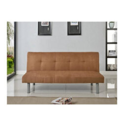 Faux Suede Canterbury Fabric Sofa Bed 3 Seater - Click-Clack Sofa In 4 Colours Cinnamon - thumbnail 2