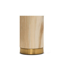 Lighting Supermarket Cylinder Cream Marble Effect Table Lamp With Cream Pleat Shade - thumbnail 4