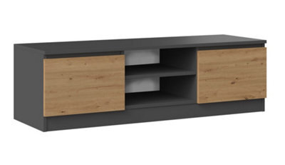 Rtv120 Tv Cabinet Antracite Artisan Oak - image 1