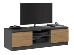 Rtv120 Tv Cabinet Antracite Artisan Oak - thumbnail 2