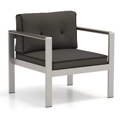 Aluminum Outdoor Patio Armchair Outdoor Garden Modern Sofa Chair With Cushions - image 1