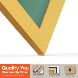 "30X17"" Gold Modern Vinyl Record Frame With Emerald Mount For 12 Inch Lp Album Cover & Disc - Ak Frames" - thumbnail 3