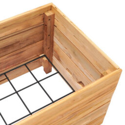 Berkfield Raised Bed 50X40X38 Cm Recycled Teak And Steel - thumbnail 6