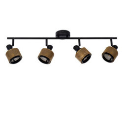 Lucide Rafa 4 Light Spotlight Bar Black - thumbnail 3