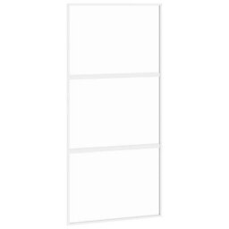 Walplus Sliding Door White 102.5X205 Cm Tempered Glass And Aluminium - thumbnail 2