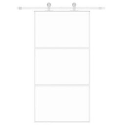Walplus Sliding Door White 102.5X205 Cm Tempered Glass And Aluminium - thumbnail 3