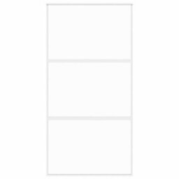 Walplus Sliding Door White 102.5X205 Cm Tempered Glass And Aluminium - thumbnail 4