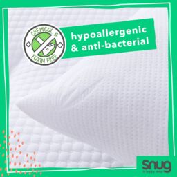 Snug Breathable Bamboo Medium Hypoallergenic Pillow - thumbnail 4