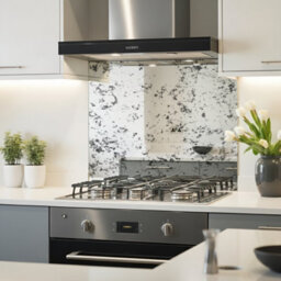 DIY Splashbacks Antique Silver Mirror Splashback 60Cm X 60Cm (Toughened Glass) - thumbnail 1