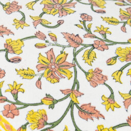 Paoletti Mentera Floral Cotton Velvet Feather Filled Cushion - thumbnail 4