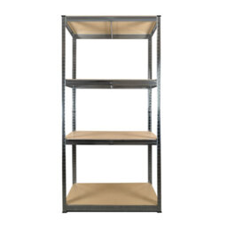 Trade Price Deals 2 Bays Of 4 Tier Galvanised Garage Shelving 1800H X 900W X 400D mm 175Kg - thumbnail 4