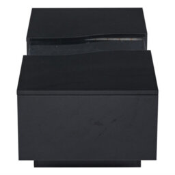 Btm Led Coffee Table With 2 Drawers, 16Colour Lights, High Gloss Centre Table For Living Room, Black - thumbnail 7