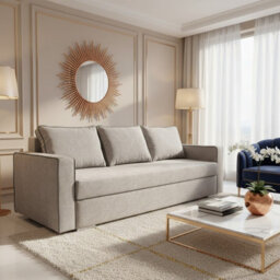 Beno Sofa Bed With Storage And Adjustable Headrests Modern Comfort For Your Living Room Beige