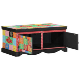 Berkfield Coffee Table Multicolour 90X50X40 Cm Solid Wood Mango - thumbnail 3