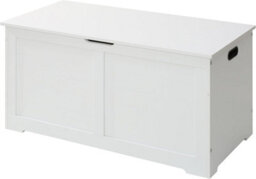 Wooden Toy Box Kids Bench And Storage Chest With Flip Top Lid, Safety Hinges & Handles, Farmhouse Style Organizer For Kids Storage - thumbnail 5