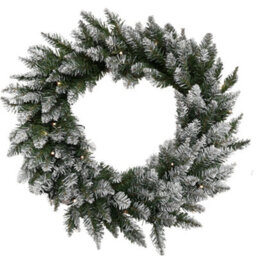 Samuel Alexander 60Cm Snow Tipped Christmas Wreath With 50 Warm White Leds And 160 Bullet Tips - thumbnail 9