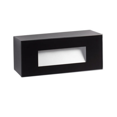 Luminosa Lighting Luminosa Dart Recessed Wall Lamp Matt Black Ip65 3000K - image 1