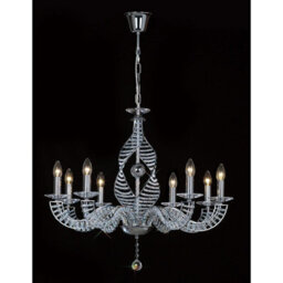 Luminosa Lighting Luminosa Santo Pendant 8 Light E14 Polished Chrome/crystal - thumbnail 2