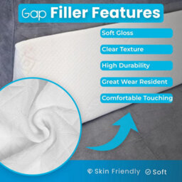 Nod Off Headboard Gap Filler Pillow Bed Guard Wedge Mattress Wedge Pillow Triangular Bolster Pillow Cover Gap Between Bed - Single Bed - thumbnail 4