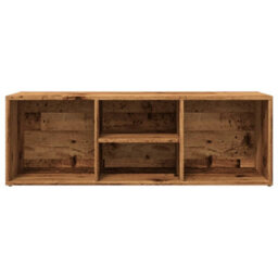 Berkfield Shoe Storage Bench Old Wood 105X35X35 Cm Engineered Wood - thumbnail 4