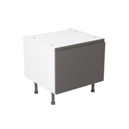 Kitchen Kit Graphite Gloss J-Pull Door Belfast Sink Base Unit Cabinet Handleless Flatpack - 600X455mm - thumbnail 1