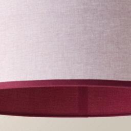 Valuelights Kiara Large 45Cm Linen Pink Trim Inner Easy Fit Lamp Shade And Bulb - thumbnail 5