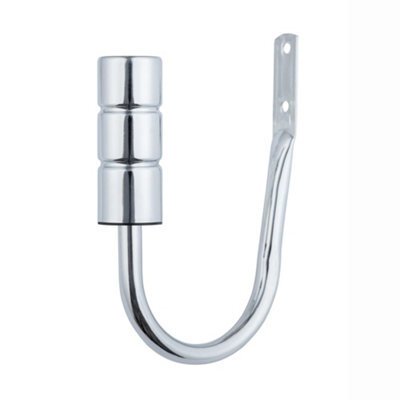 A.unique Home Pair Of Plain Barrel Metal Holdbacks With Fittings - Nickel - image 1