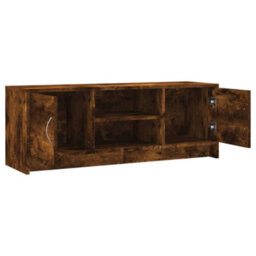Walplus Tv Cabinet Smoked Oak 102X30X37.5 Cm Engineered Wood - thumbnail 6
