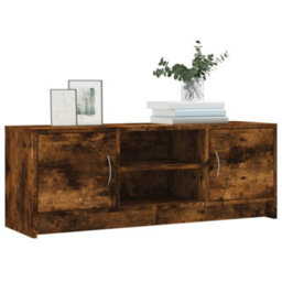 Walplus Tv Cabinet Smoked Oak 102X30X37.5 Cm Engineered Wood - thumbnail 3