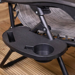 Samuel Alexander Multi Position Garden Zero Gravity Relaxer Chair Sun Lounger In Mixed Grey - thumbnail 5