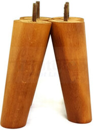 L&F Wood Legs Medium Oak Washed 180mm High Set Of 4 Replacement Angled Furniture Legs Set Of 4 Sofas Chairs Stools M8 - thumbnail 4