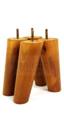 L&F Wood Legs Medium Oak Washed 180mm High Set Of 4 Replacement Angled Furniture Legs Set Of 4 Sofas Chairs Stools M8 - thumbnail 7