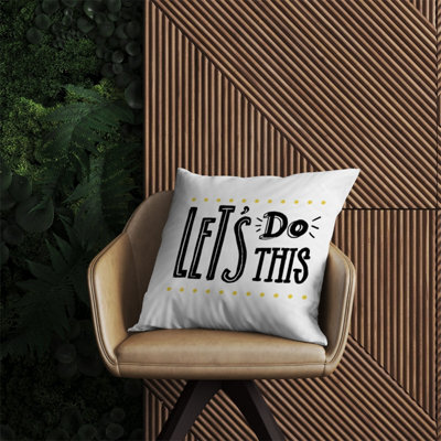 Warren Reed Designer Let's Do This Outdoor Cushion 60Cm X 60Cm