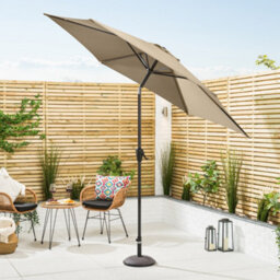 Christow 2.7M Crank And Tilt Parasol With Uv Protection - thumbnail 2